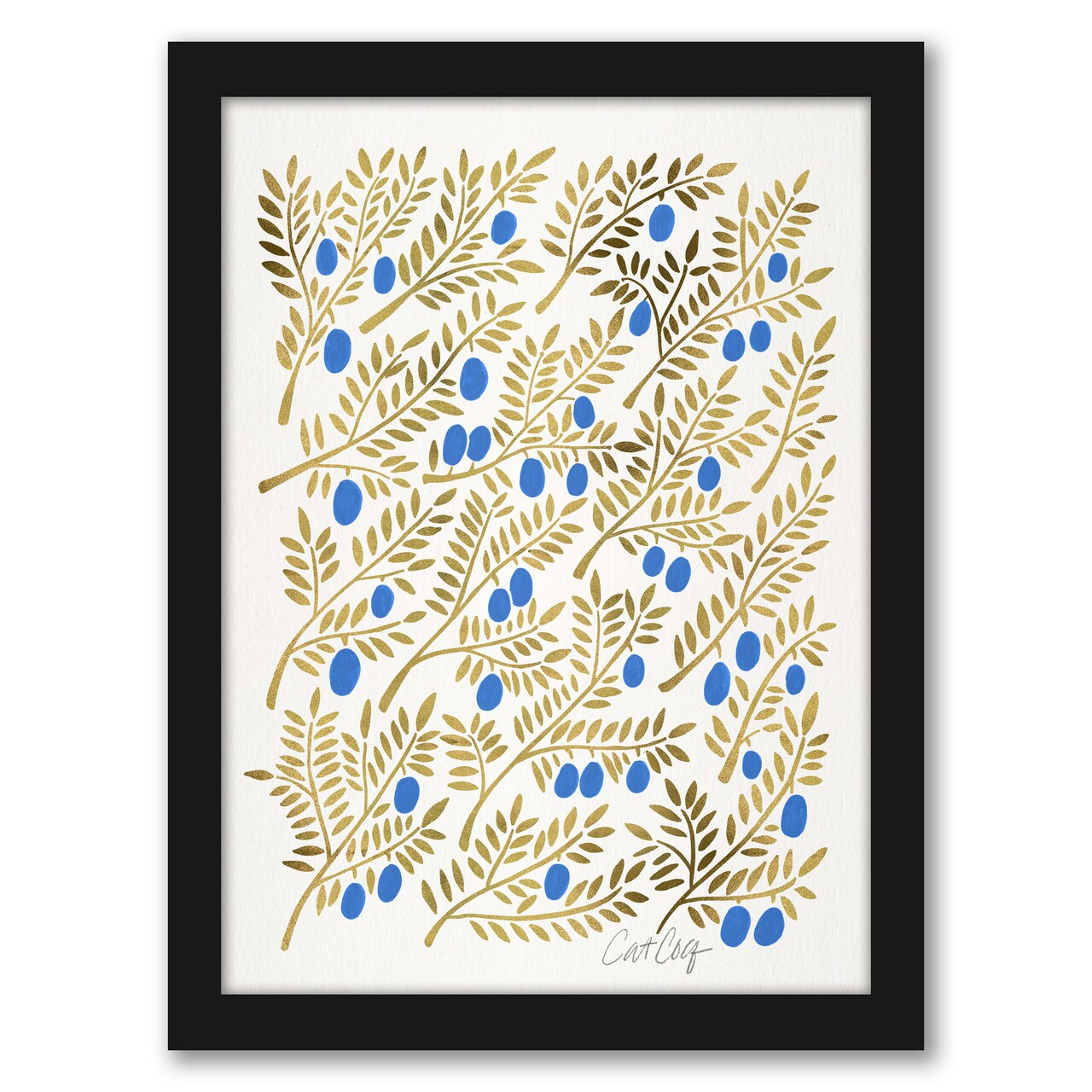 Olive Branches by Cat Coquillette Frame  - Americanflat